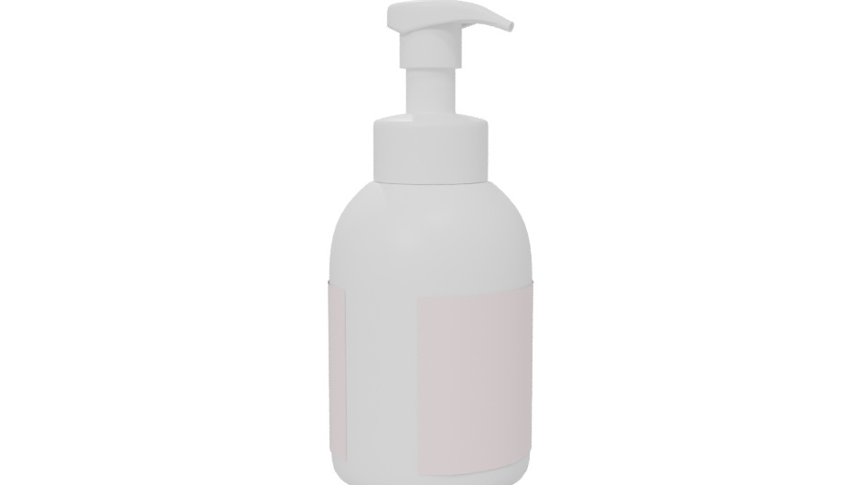 Stylish Lotion Pump Bottle 3D - Professional 3D Model Render 6