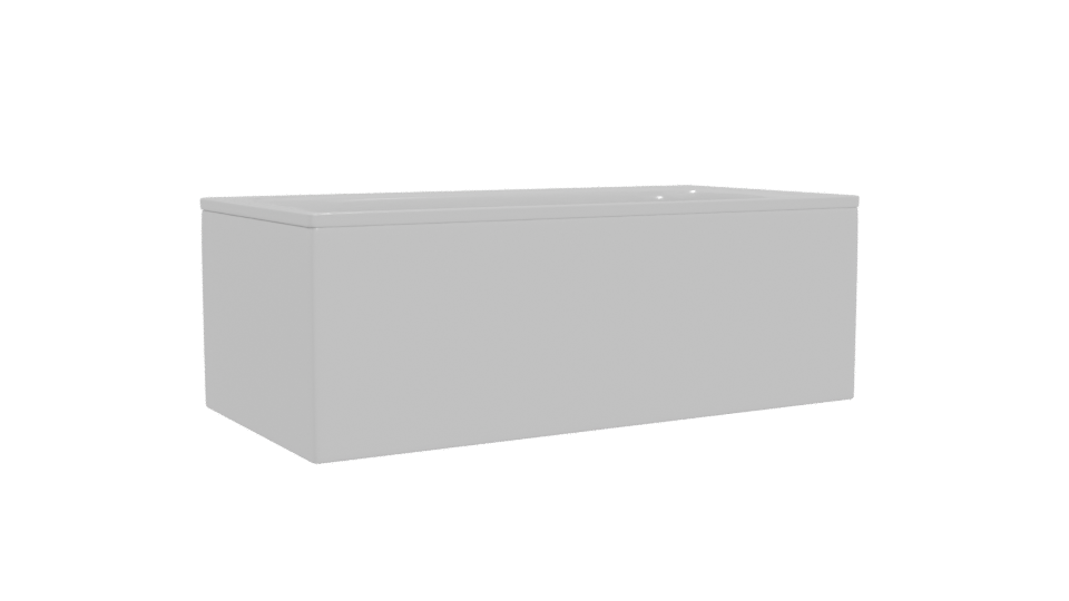 Sleek Modern Freestanding Bathtub - Professional 3D Model Render 4