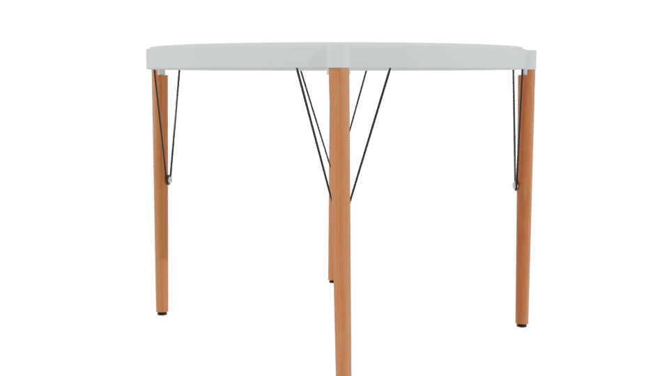 Stylish Round Dining Table 3D - Professional 3D Model Render 3