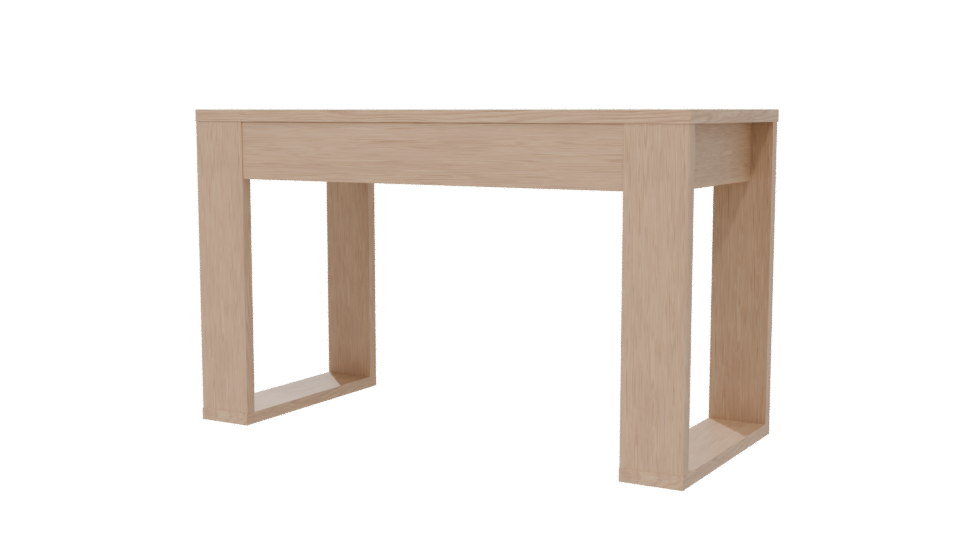 Stylish Wooden Table 3D Model - Professional 3D Model Render 6