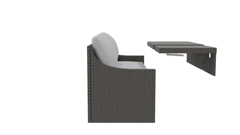 Contemporary Outdoor Sofa Set 3D - Professional 3D Model Render 8