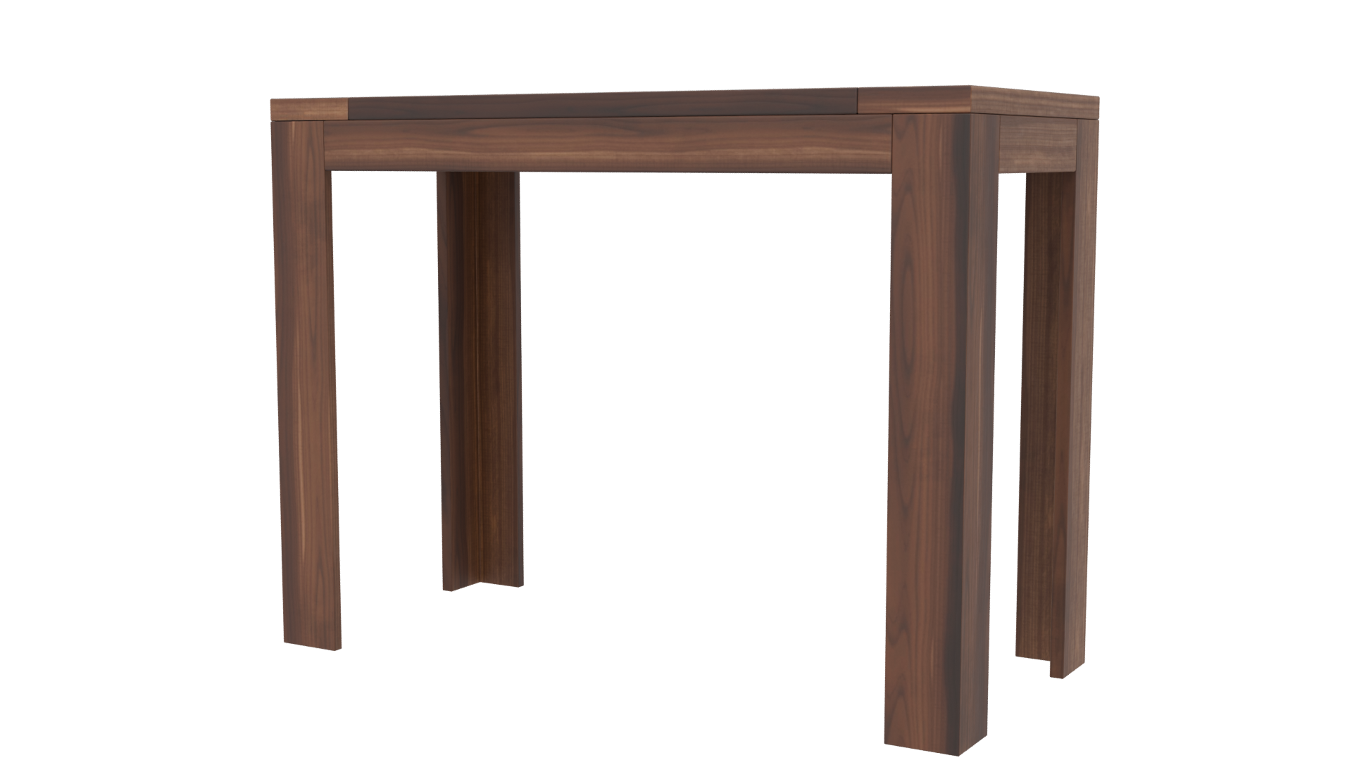 Stylish Wooden Square Table - Professional 3D Model Render 6
