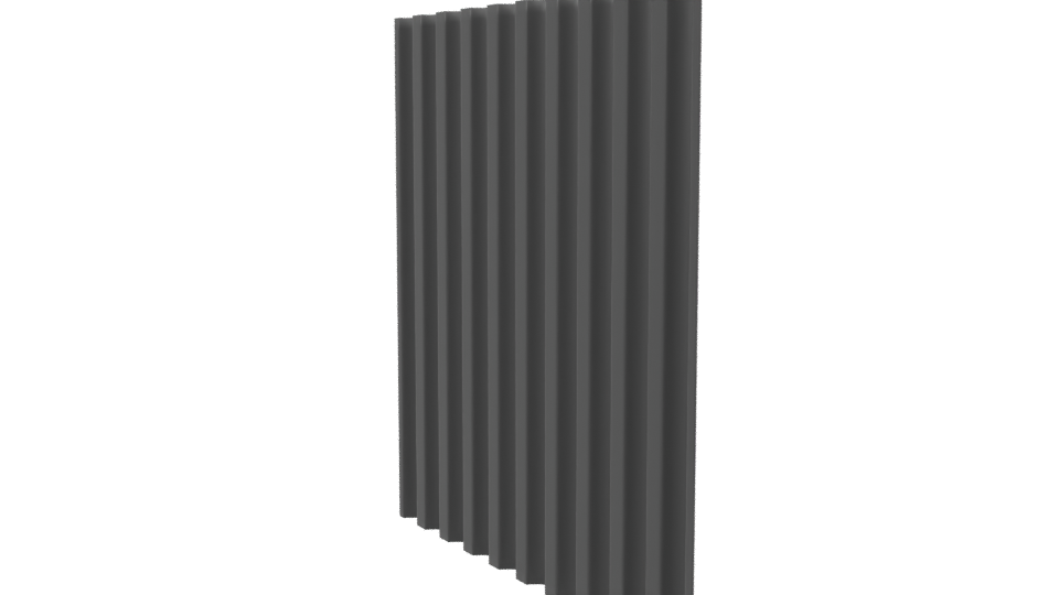 Stylized Industrial Wall Panel 3D - Professional 3D Model Render 7