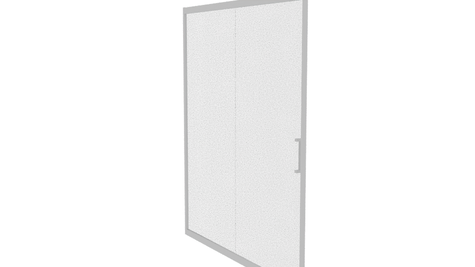 Sliding Glass Shower Door 3D - Professional 3D Model Render 7
