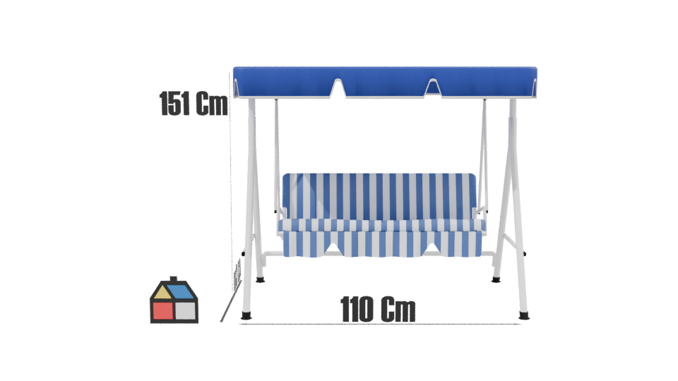 Model 7ea1b5d9 Outdoor Lounge Chair 3D - Professional 3D Model Render 2