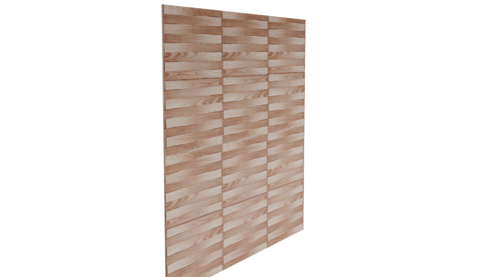 Stylish Wooden Floor Panel 3D - Professional 3D Model Render 9
