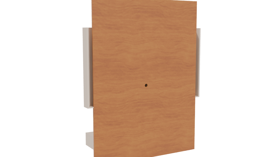Modern Minimalist Wall Cabinet 3D - Professional 3D Model Render 4