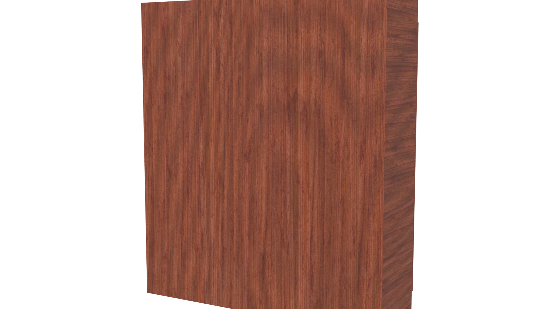 Elegant Wooden Wardrobe Model - Professional 3D Model Render 6