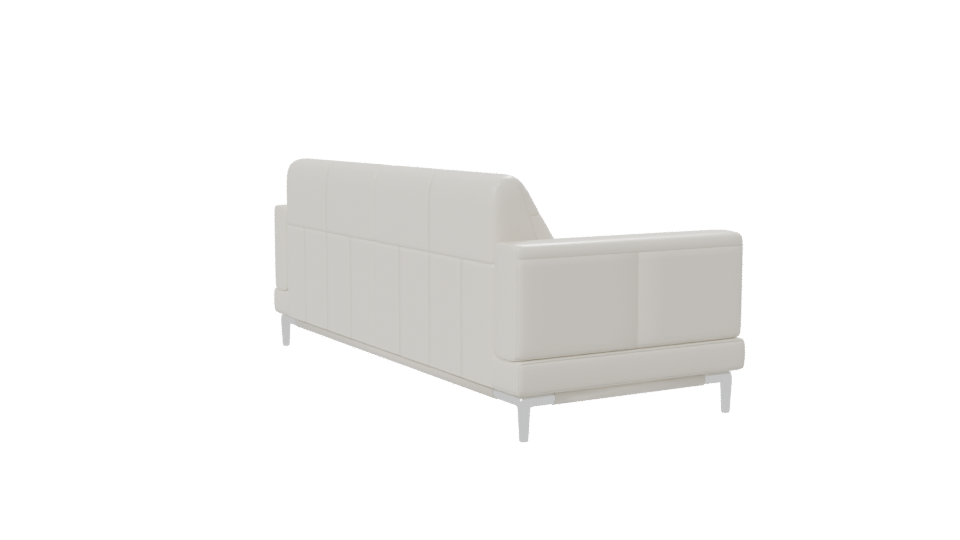 Contemporary White Sofa Model - Professional 3D Model Render 7