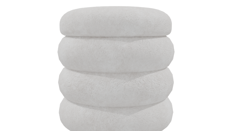 Stylish Stackable Cushion Model - Professional 3D Model Render 9