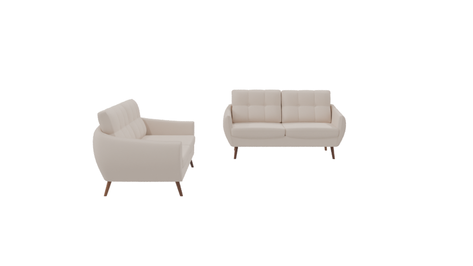 Elegant Modern Sofa Set 3D Model - Professional 3D Model Render 8