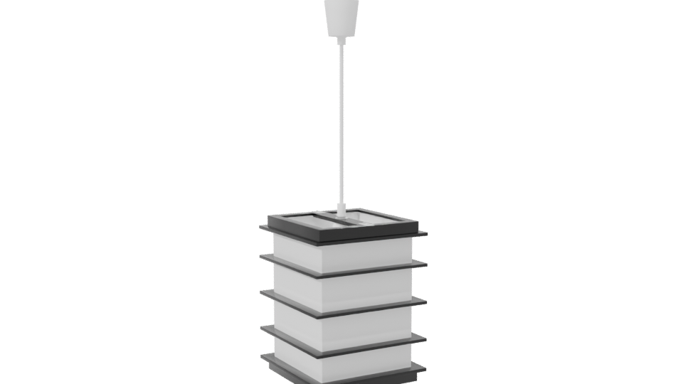 Modern Hanging Wood Lamp 3D - Professional 3D Model Render 7