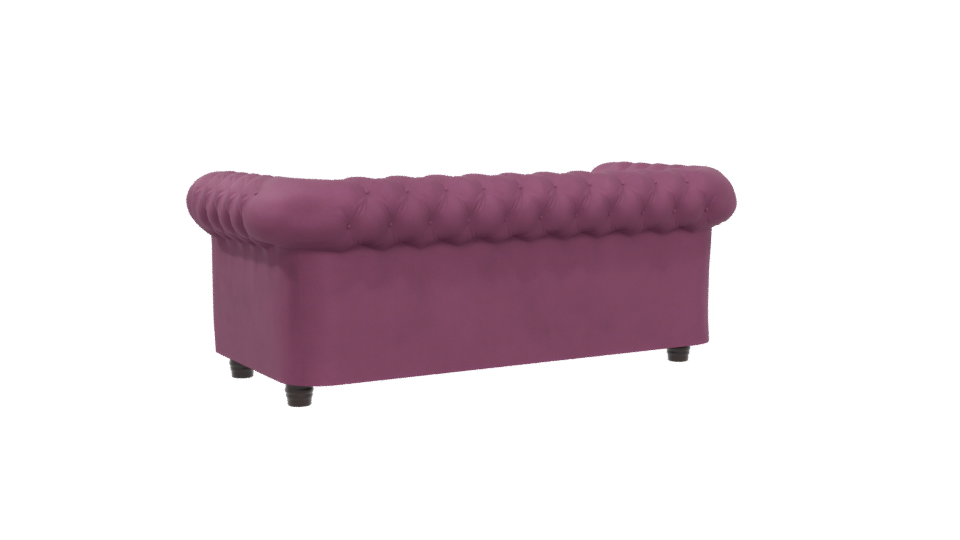 Chic Modern Upholstered Sofa 3D Model - Professional 3D Model Render 4