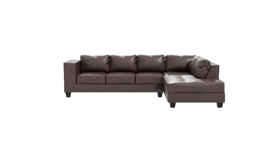 Stylish Modern L-Shaped Sofa 3D Model - Professional 3D Model Render 11