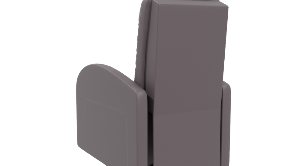 Stylish Reclining Chair Model - Professional 3D Model Render 4