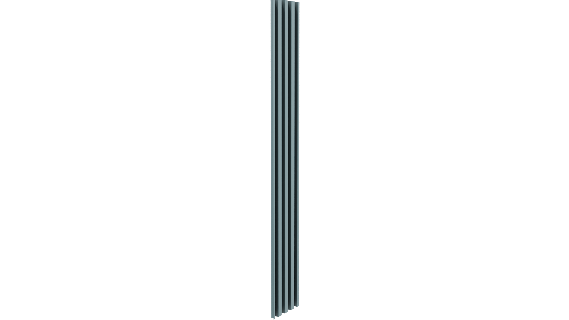 Stylized Vertical Striped Panel - Professional 3D Model Render 9