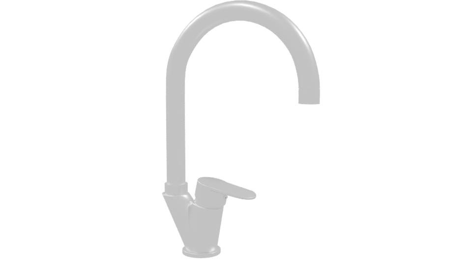 Sleek Modern Faucet 3D Model - Professional 3D Model Render 9