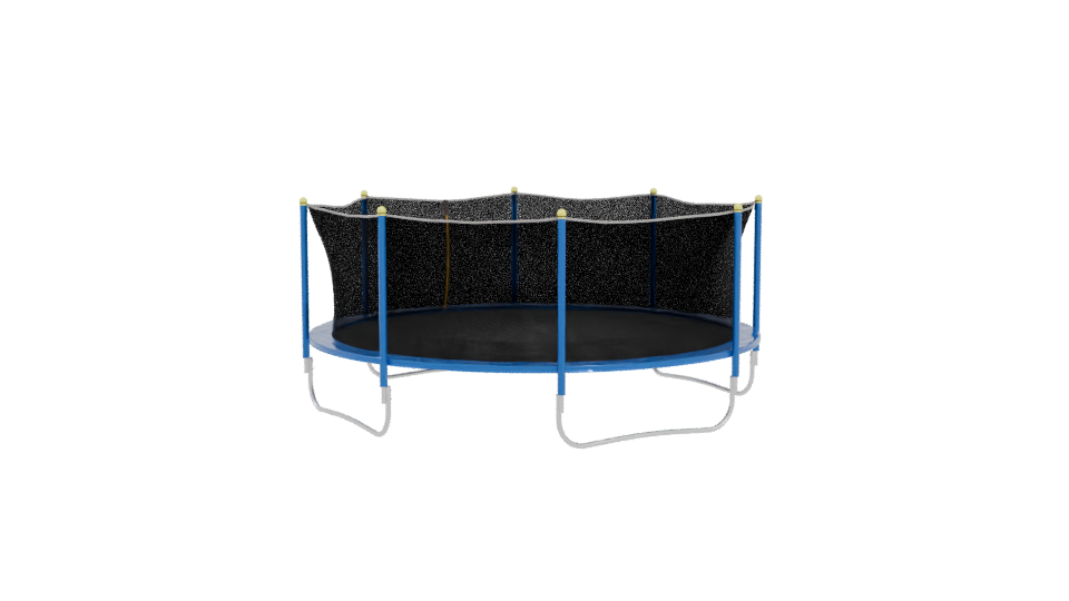 Round Jumping Trampoline Model - Professional 3D Model Render 4