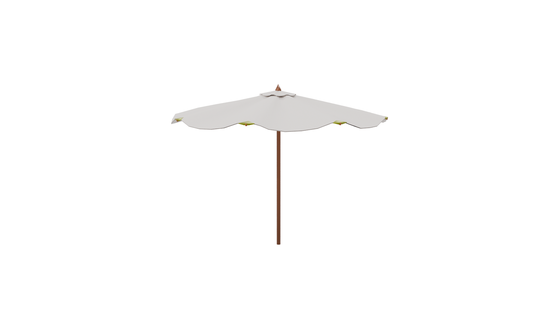 Stylish Outdoor Patio Umbrella 3D - Professional 3D Model Render 7