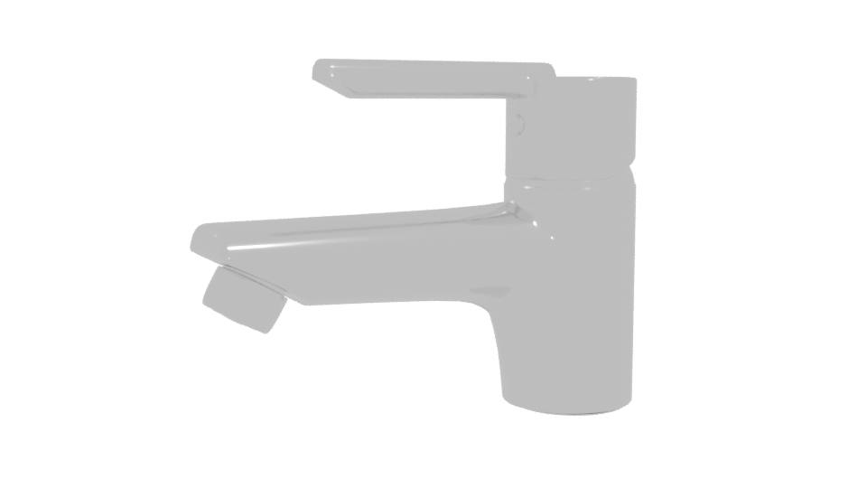 Sleek Modern Kitchen Faucet 3D Model - Professional 3D Model Render 4