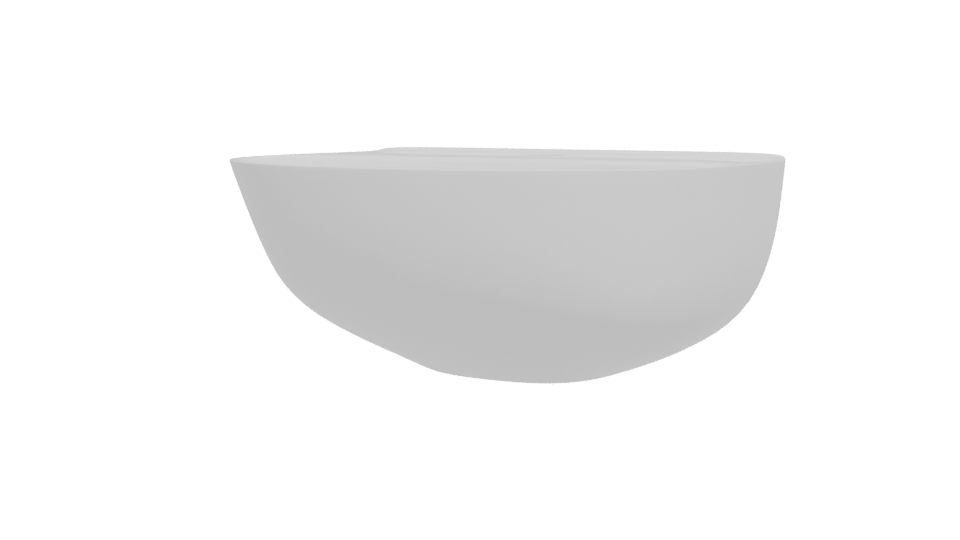 Minimalist White Bathroom Sink Model - Professional 3D Model Render 12