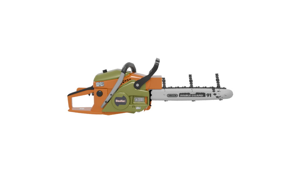 Realistic Chainsaw 3D Model - Professional 3D Model Render 5