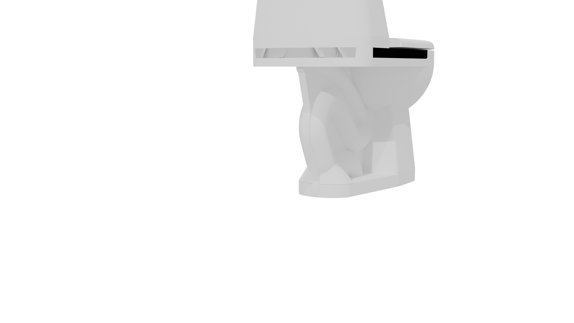 Stylish Modern Toilet 3D Model - Professional 3D Model Render 6