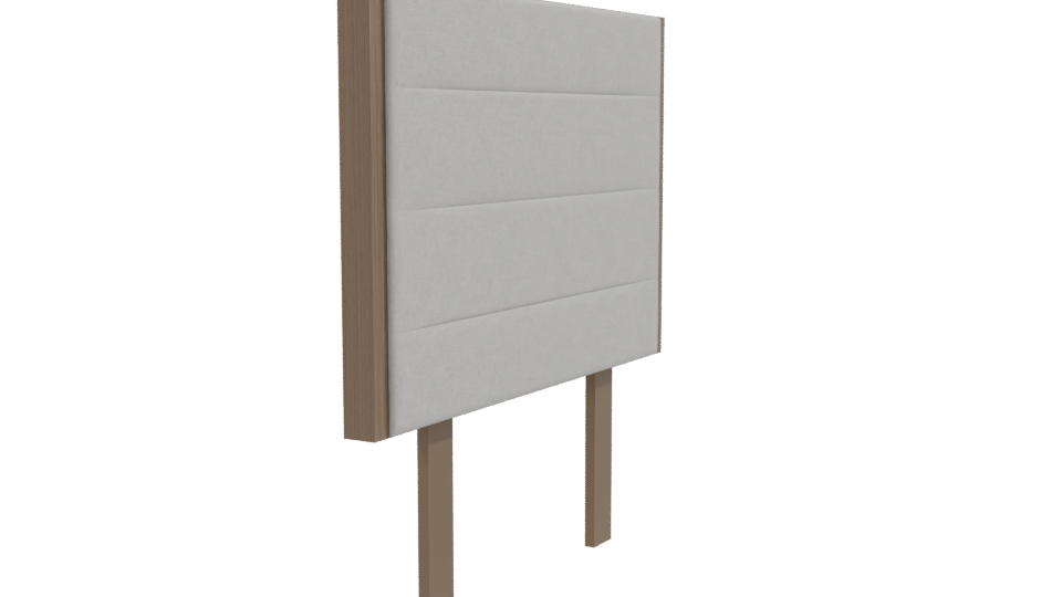 Budapest Gray Headboard 3D Model - Professional 3D Model Render 9