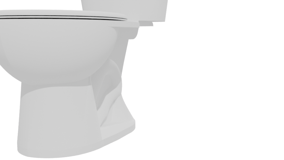 Stylized Bathroom Toilet Model - Professional 3D Model Render 12