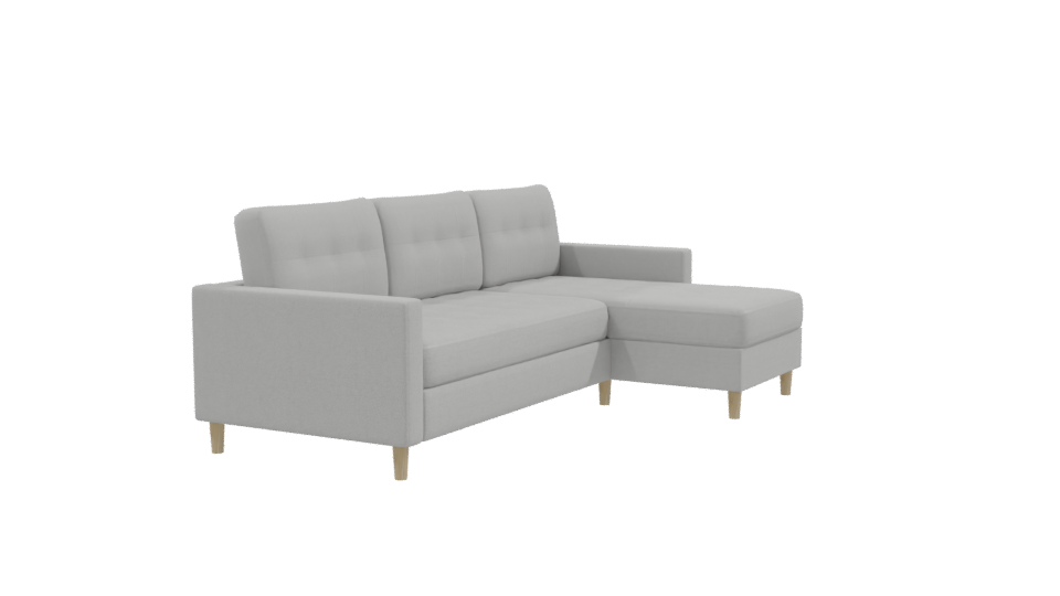 Stylish Modern Sectional Sofa 3D Model - Professional 3D Model Render 9