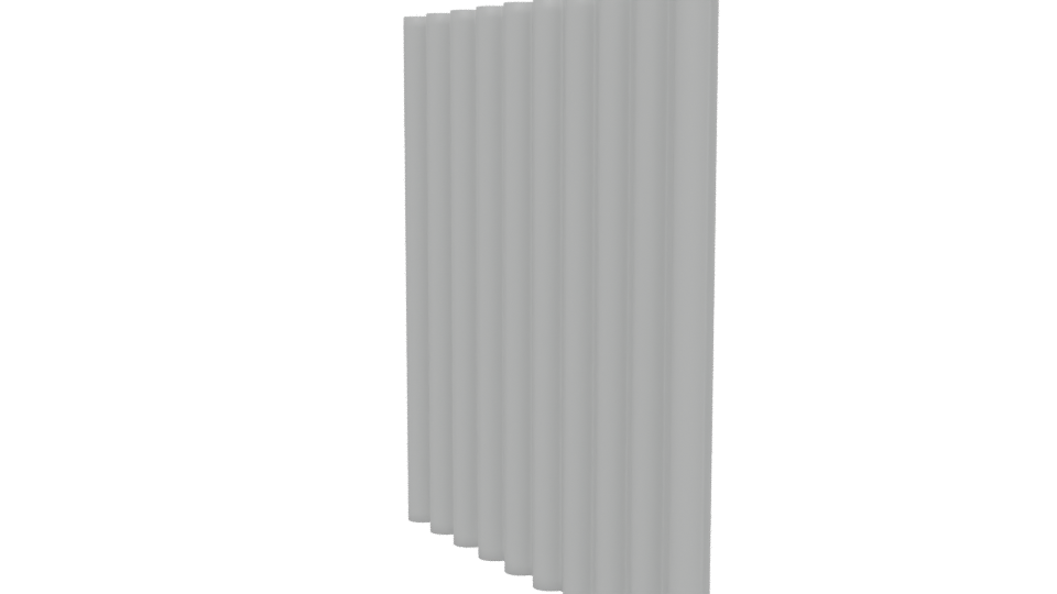 Stylized Vertical Panel 3D Model - Professional 3D Model Render 13