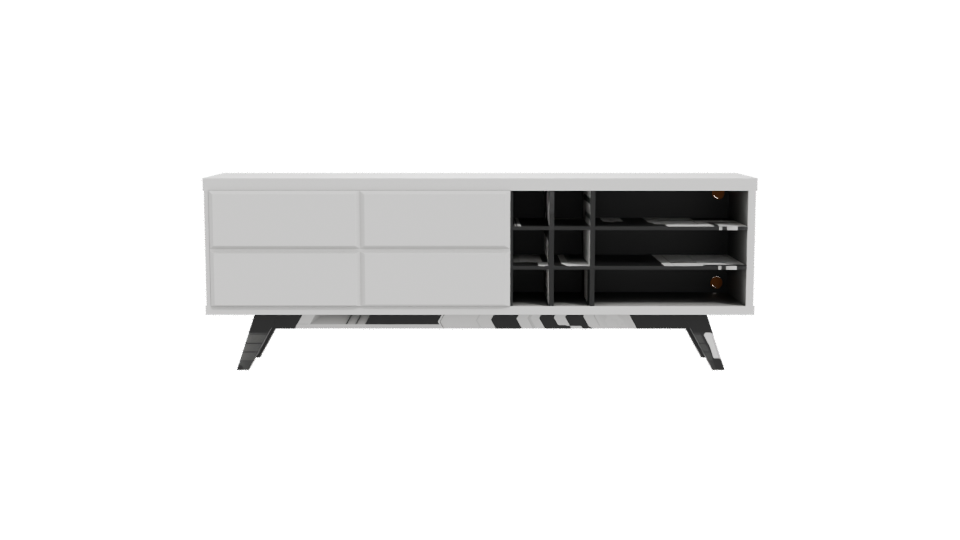 Modern Rack Furniture 3D Model - Professional 3D Model Render 11