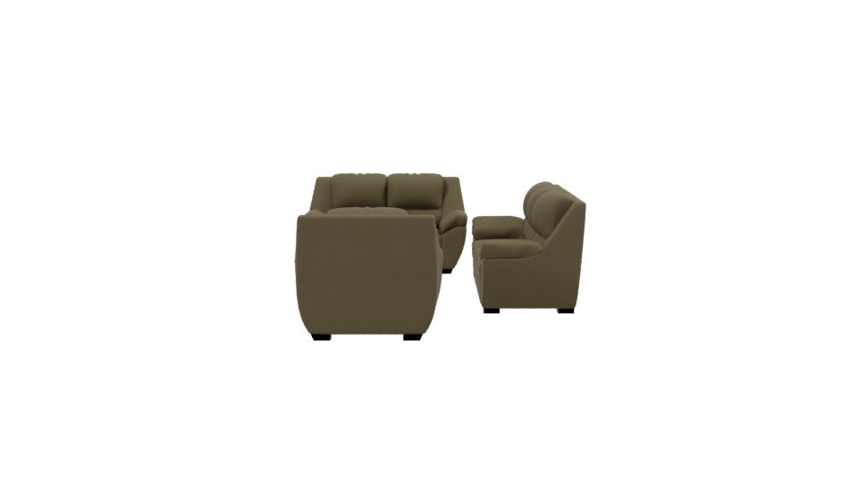 Cozy Modern Sofa Set 3D - Professional 3D Model Render 2