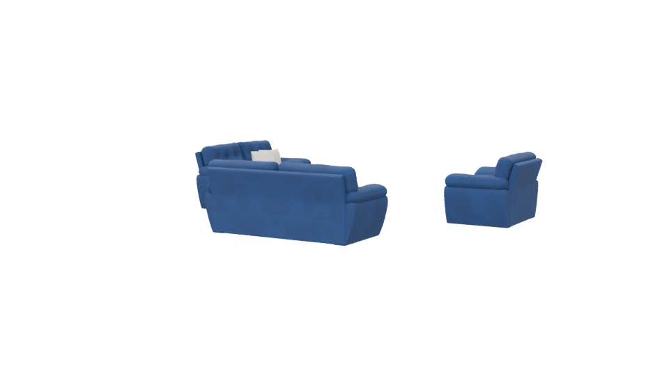 SALA 321 Azul Sofa Set 3D - Professional 3D Model Render 6