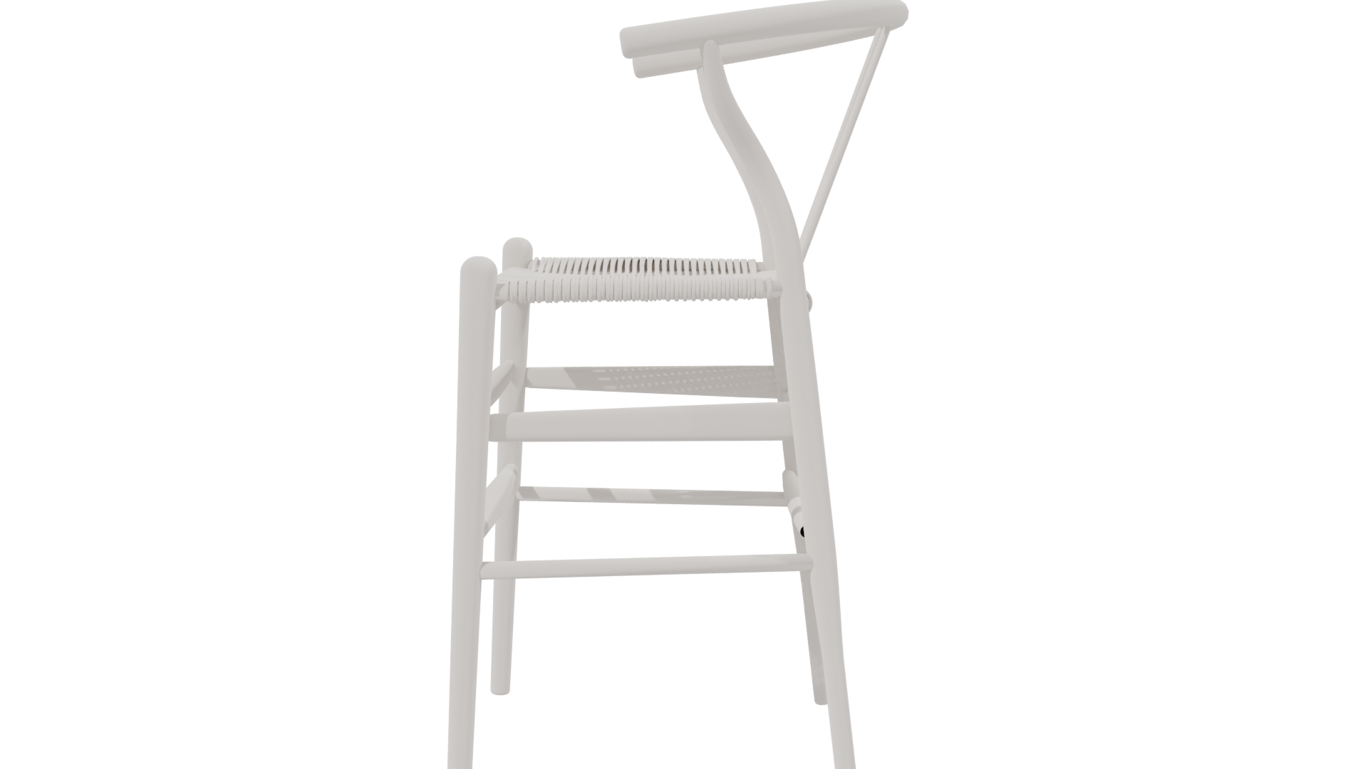 Stylish Wooden Barstool Model - Professional 3D Model Render 2