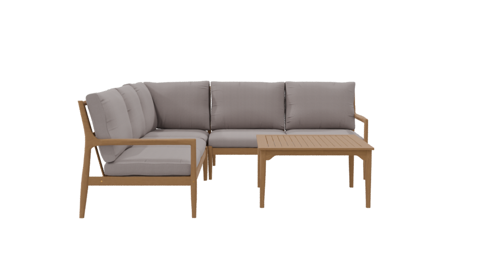 Modern Outdoor Sofa Set 3D - Professional 3D Model Render 8