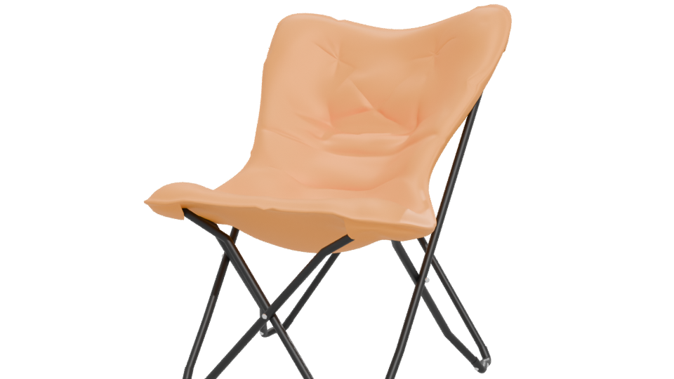 Stylish Folding Outdoor Chair Model - Professional 3D Model Render 12