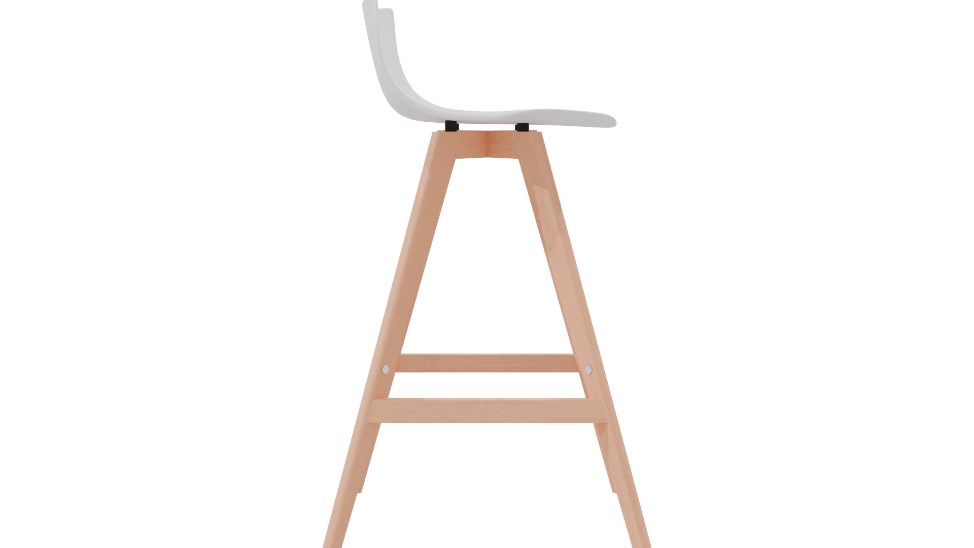 Stylish Minimalist Bar Stool 3D Model - Professional 3D Model Render 8