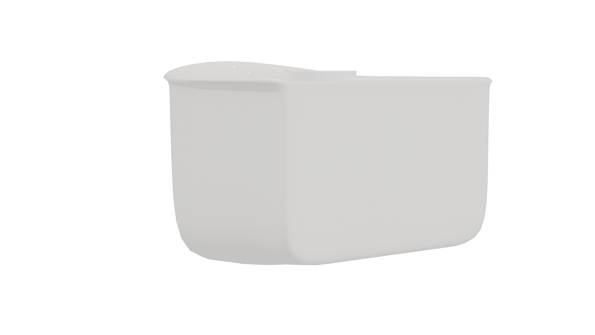 Contemporary White Planter Model - Professional 3D Model Render 4