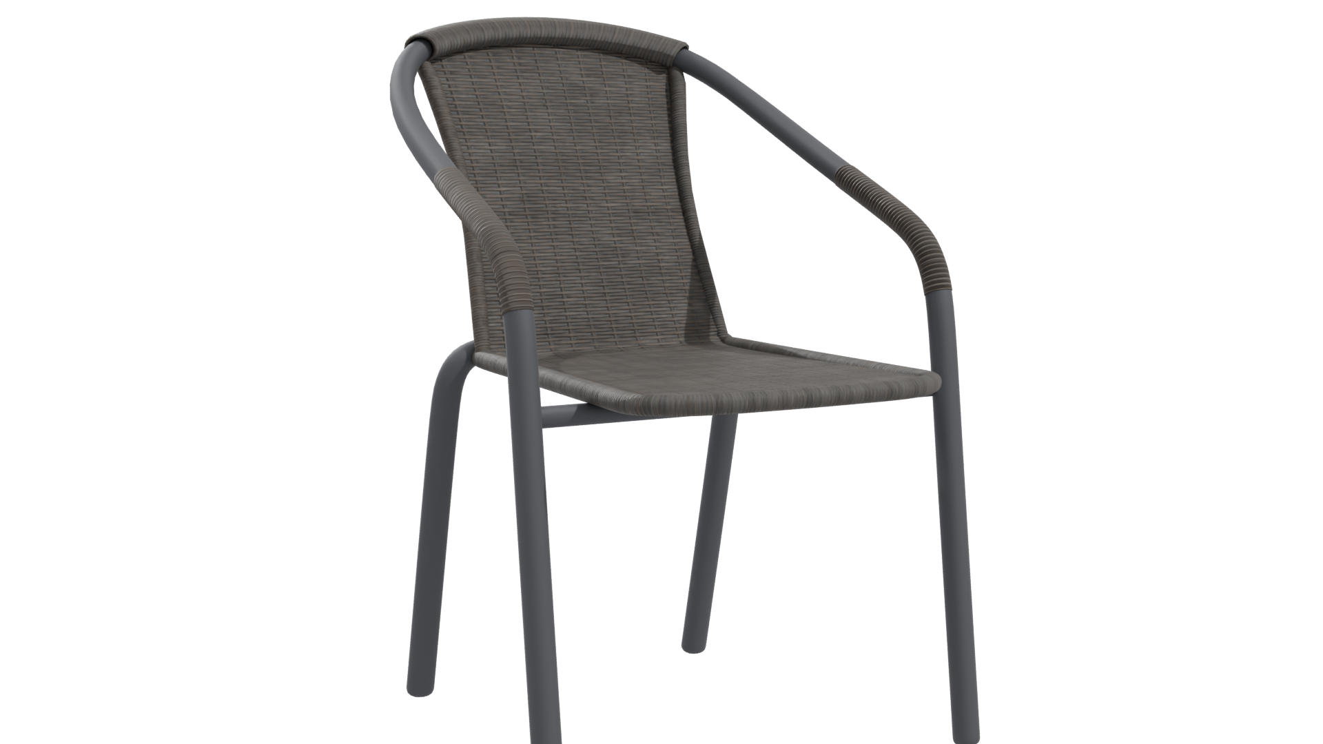Stylish Outdoor Dining Chair 3D Model - Professional 3D Model Render 10