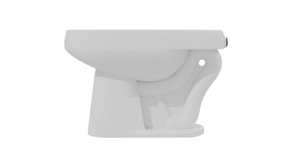 Minimalist Ceramic Bathroom Sink 3D Model - Professional 3D Model Render 2