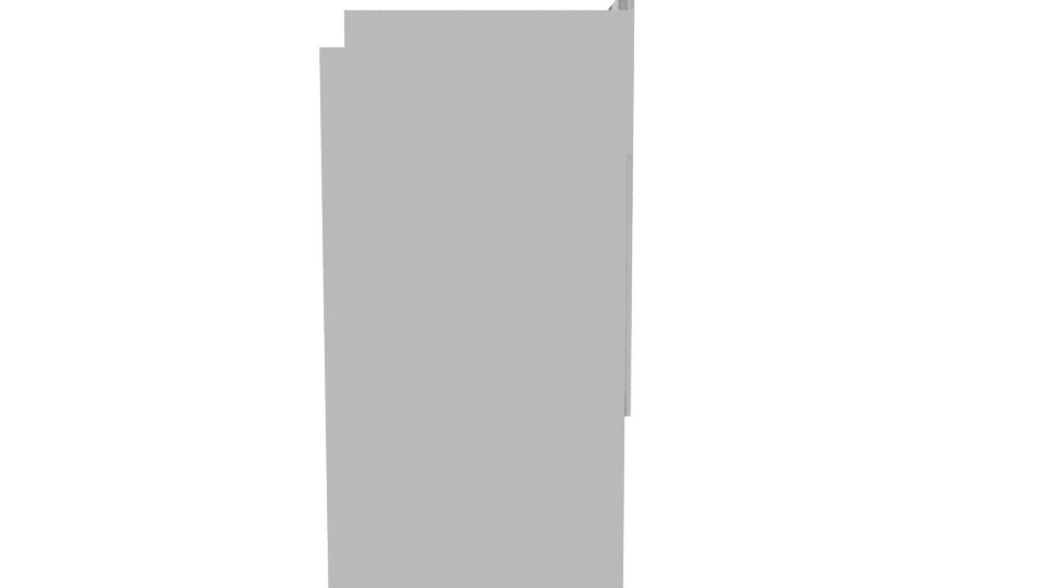 Sleek White Bathroom Vanity Cabinet 3D Model - Professional 3D Model Render 8