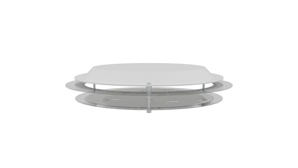 Modern Round Base Vent Cover - Professional 3D Model Render 9