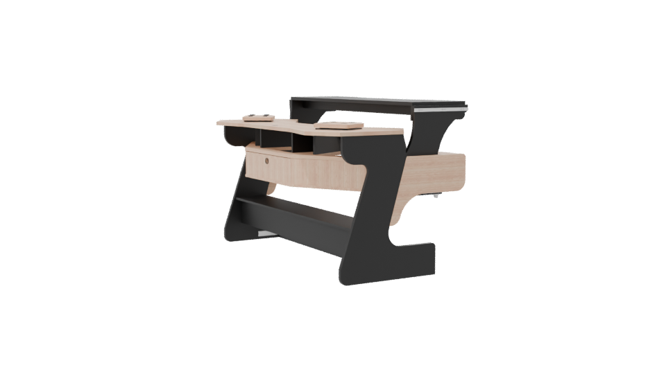 Contemporary Modular Office Desk 3D Model - Professional 3D Model Render 7