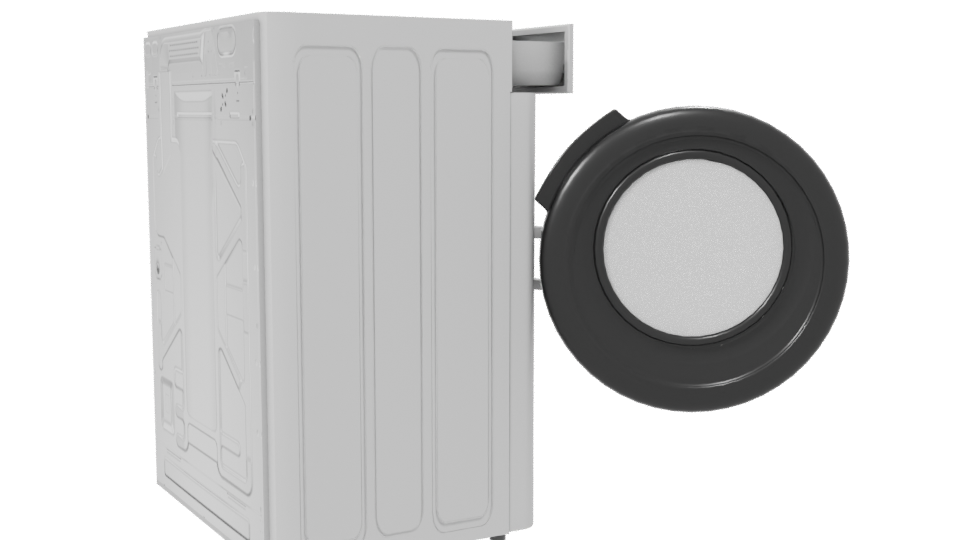 Realistic Household Dryer 3D Model - Professional 3D Model Render 7