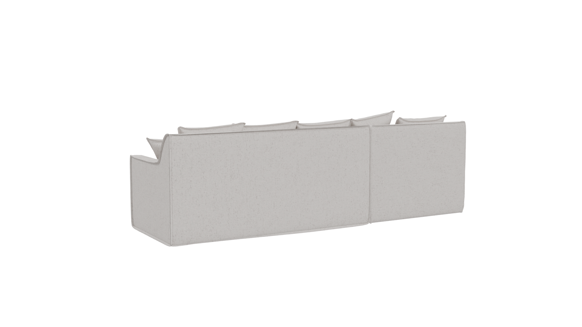 Contemporary L-Shaped Sofa 3D - Professional 3D Model Render 4