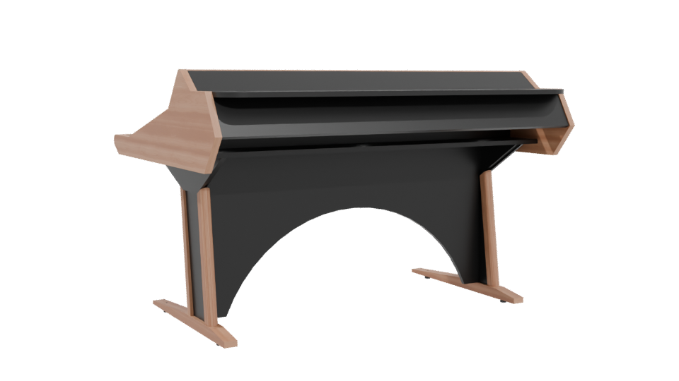 Contemporary Office Desk 3D Model - Professional 3D Model Render 4