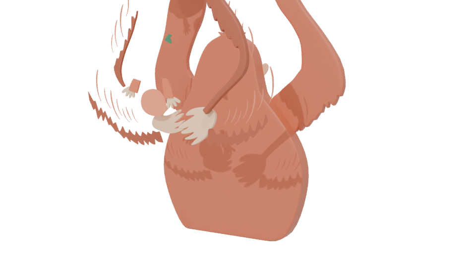 Whimsical Cartoon Animal Family 3D Model - Professional 3D Model Render 6