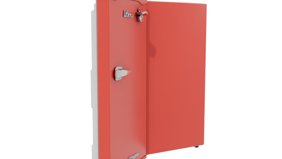 Classic Retro Refrigerator 3D Model - Professional 3D Model Render 13