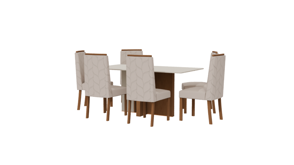 Stylish Dining Table Set 3D - Professional 3D Model Render 6